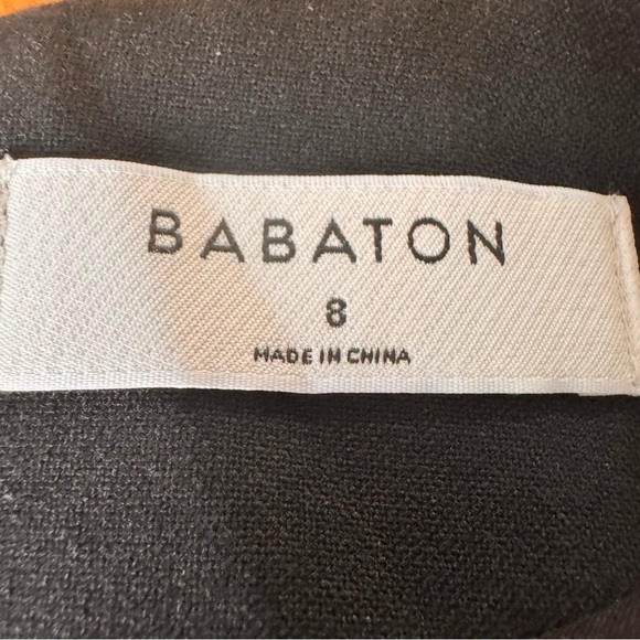 Aritzia Babaton Masu Dress Deep Plunge Black Size 8 - Picture 5 of 7